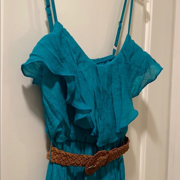 iZ Byer Hi-Low Lagoon Ruffle Adjustable StrapDress - Picture 6 of 12